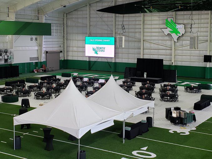 UNT indoor setup